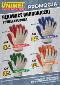 Promocja UNIMET na rękawiczki ogrodowe